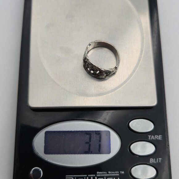 Size 6.25 Sterling Silver Jesus On The Cross Religious Ring A3969 - Picture 8 of 8